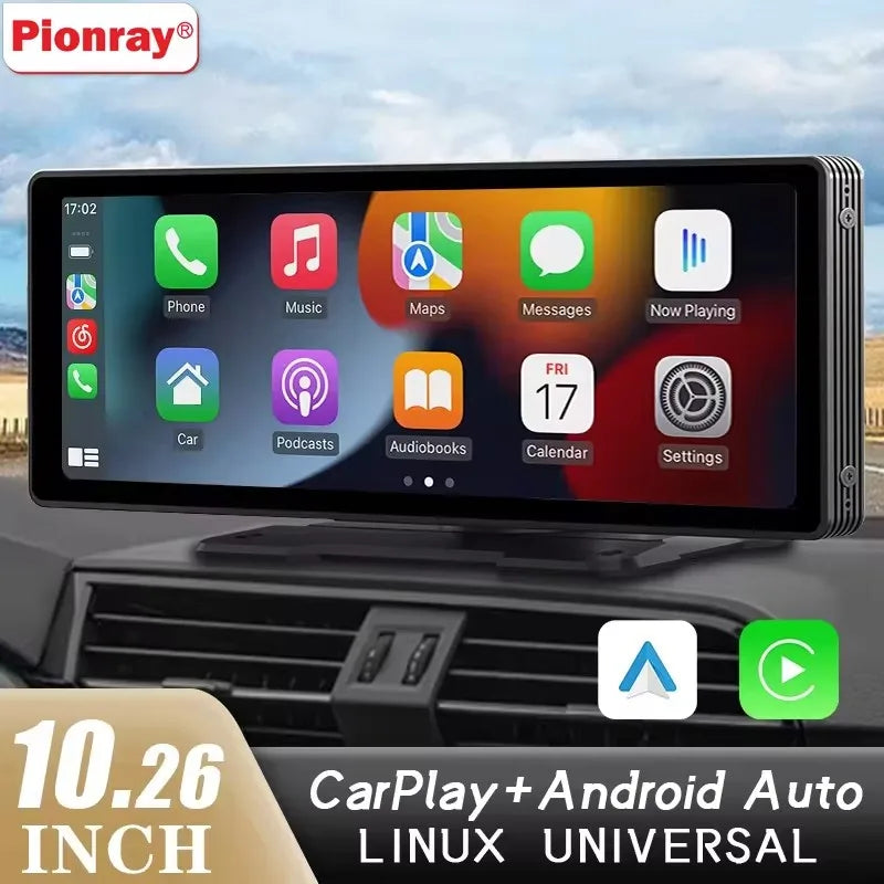 DriveScreen Pro™ — Écran CarPlay & Android Auto sans fil 10,26"
